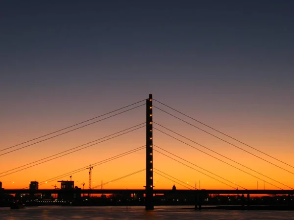 Γέφυρα Στο Ηλιοβασίλεμα — Φωτογραφία Αρχείου