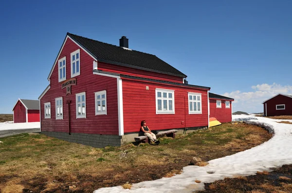 Wanderpause Platoul Hardangervidda — Fotografie, imagine de stoc