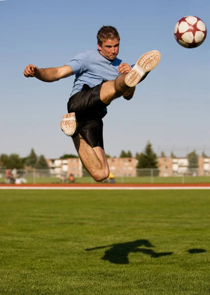 Szenische Sicht Auf Das Fußballsport Konzept — Stockfoto