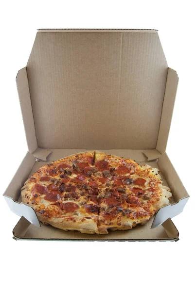 Lezzetli Yapımı Talyan Pizzası — Stok fotoğraf
