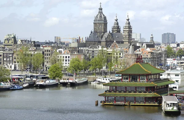 Kanál Most Amsterdamu — Stock fotografie