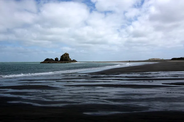 Пляж Текіпу Новій Зеландії — стокове фото