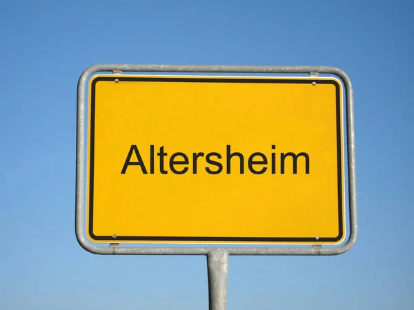 View Modern Road Sign — Stock Photo, Image