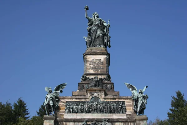 Niederwald Monumento Sul Reno — Foto Stock