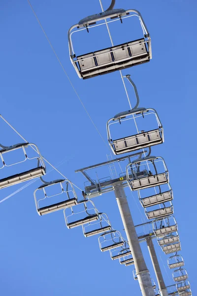 Ferris Wheel Fundo Azul Céu — Fotografia de Stock