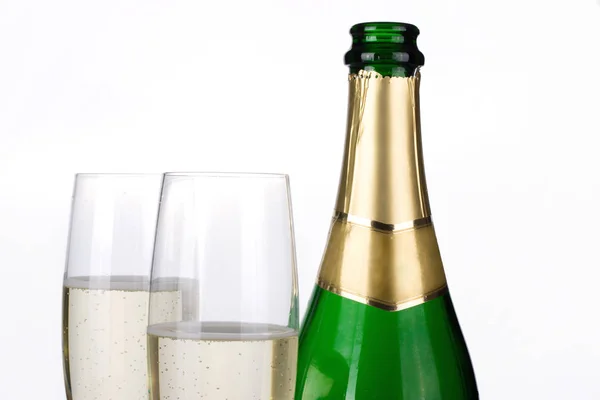Крупный План Бутылки Шампанского — стоковое фото