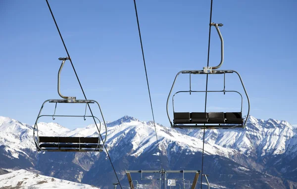 Skilift Den Bergen — Stockfoto