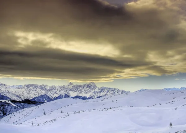 Alpes Carnic Inverno — Fotografia de Stock