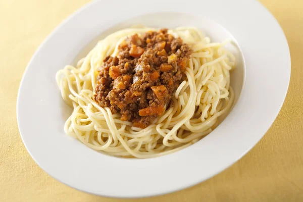 Espaguetis Cocina Tradicional Italiana — Foto de Stock