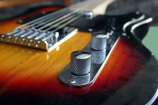 Guitarra Mesa — Fotografia de Stock