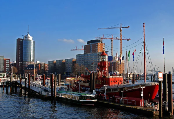 Havenstad Hamburg Duitsland — Stockfoto