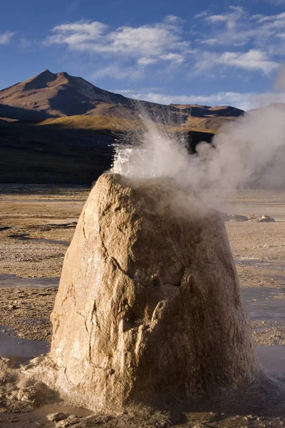 Geyser Nature Photo Géologie Paysage Formation — Photo