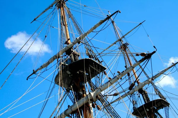 Old Ship Port Mediterranean Sea — Stock Photo, Image