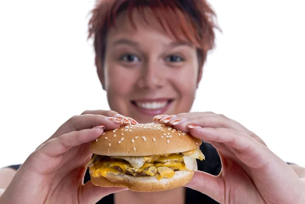 Fast Food Kalorien Der Mahlzeit — Stockfoto