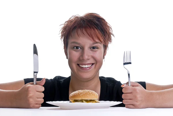 Fast Food Kalorie Posiłku — Zdjęcie stockowe