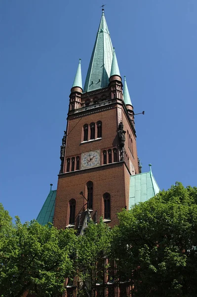 Εκκλησία Του Αγίου Ιωάννη Στο Χάμπουργκ — Φωτογραφία Αρχείου