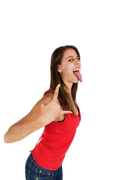 Sticking Out Your Tongue — Stock Photo, Image