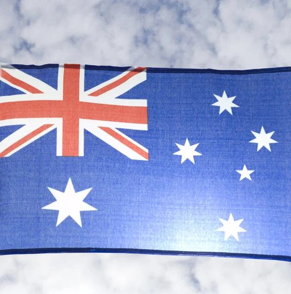 Прапор Австралії Яскраво Освітлений Сонцем — стокове фото