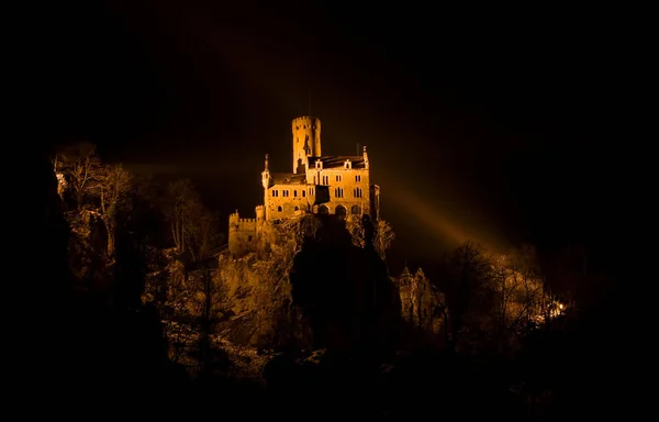 Zamek Lichtenstein Koncepcja Podróży Architektury — Zdjęcie stockowe