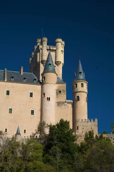 Torres Castelo Segovia Viagens Arquitetura Conceito — Fotografia de Stock