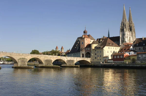 Jembatan Batu Regensburg — Stok Foto