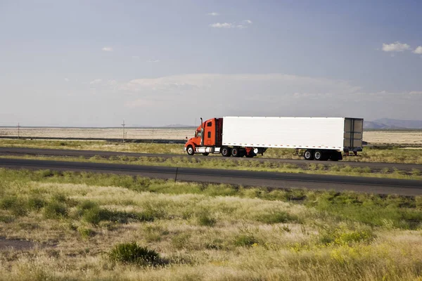 Camionero Interestatal Arizona Utiliza — Foto de Stock