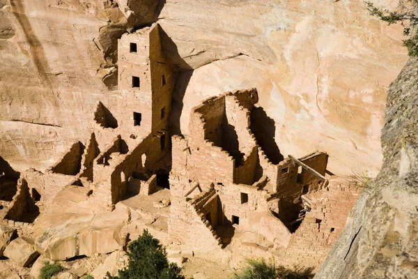 Fyrkantigt Tornhus Mesa Verde Färg — Stockfoto