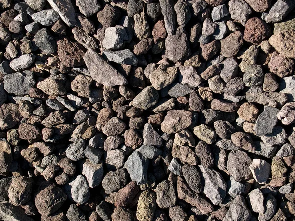 Schwarze Steine Kies Und Felsen — Stockfoto