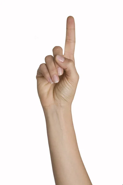 Closeup Hand Sign Gesture — Stock Photo, Image