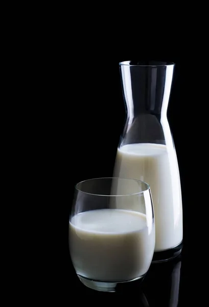 Jarra Vaso Con Leche — Foto de Stock