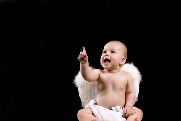 Малюк Ангельськими Крилами — стокове фото