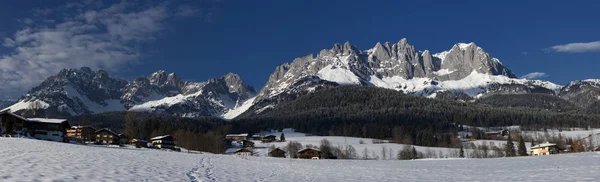 Vista Estación Esquí Alpino Nevado Switzerland —  Fotos de Stock