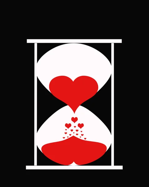Carte Hearts Background Concept Vacances — Photo