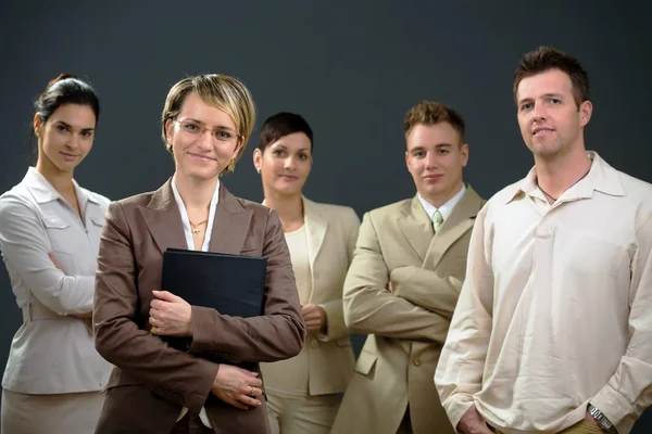 Retrato Equipe Negócios Conceito Negócios — Fotografia de Stock