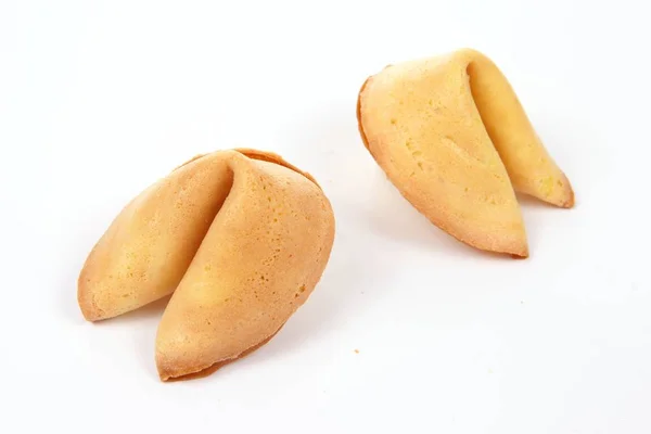 Fortune Cookies Isolated White Background — Stock Photo, Image