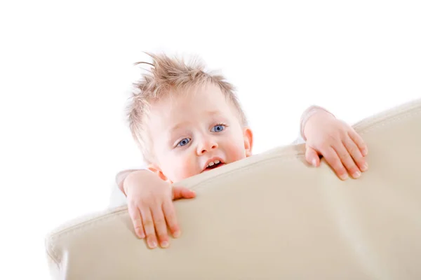 Bambino Ragazzo Giocare Peek Boo — Foto Stock