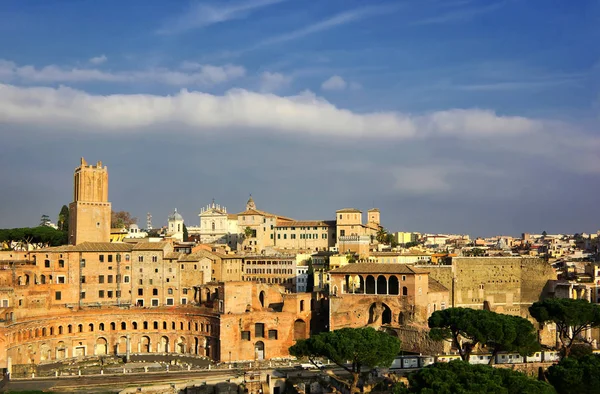 Vista Panorámica Majestuosa Ciudad Urbana — Foto de Stock