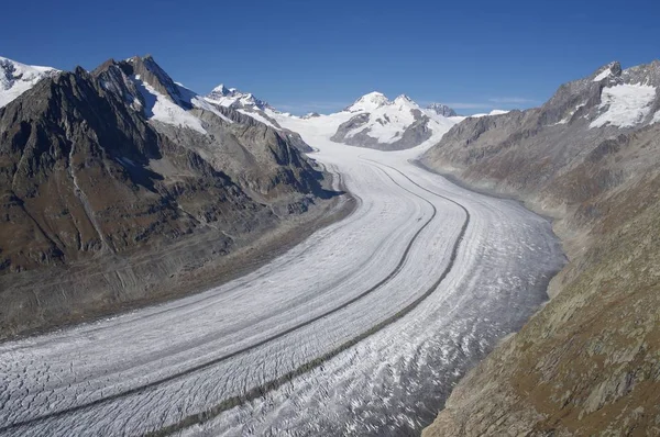 Ledovec Aletsch Lilkem — Stock fotografie