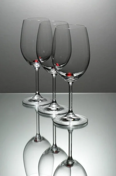 Big Wine Glasses Decanter — Stock Photo, Image