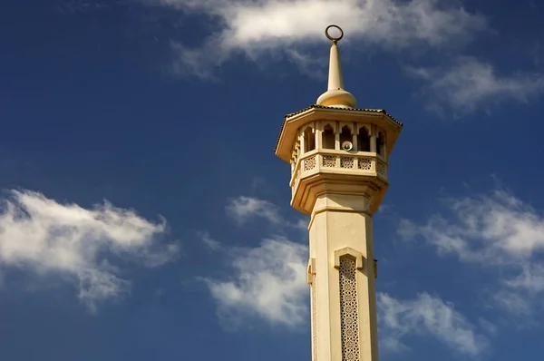 Minaret Une Mosquée Dubai Unifié Arab Émirats — Photo