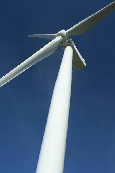 Výroba Energie Větrná Turbína Větrná Energie — Stock fotografie