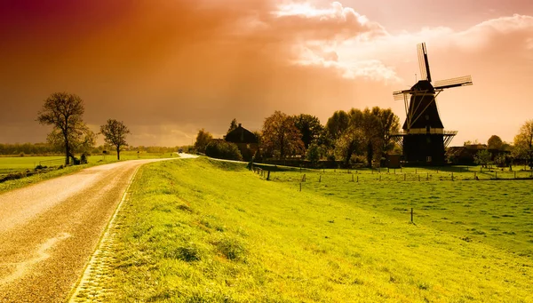 Bella Vista Sul Cielo Tramonto — Foto Stock