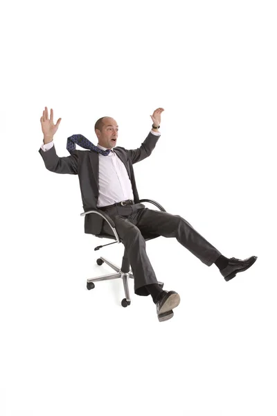 Businessman Mid 30S Office Chair Royalty Free Stock Photos