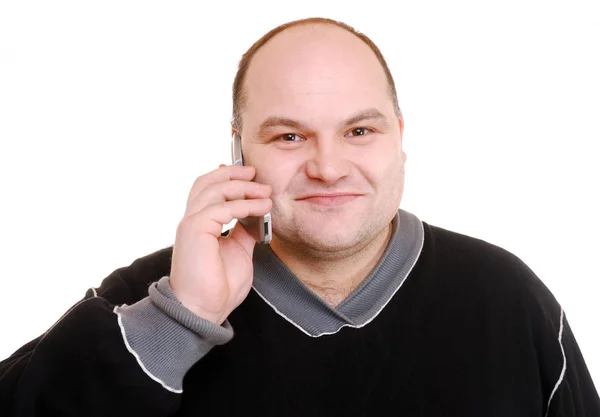 Mężczyzna Telefonem Komórkowym — Zdjęcie stockowe