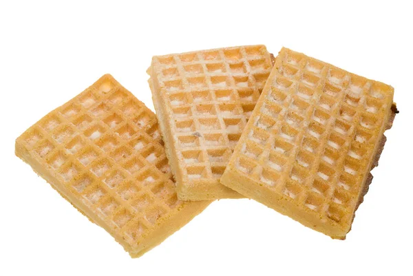 Süße Waffeln Dessertspeisen — Stockfoto