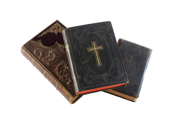 Isolated Old Holy Bibles — Stock Photo, Image