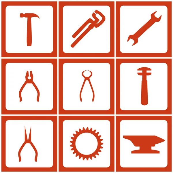 Household Tools Icon Set — Stock Photo, Image