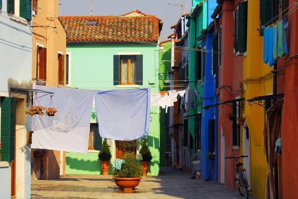 Burano Always Washing Day — Stock Photo, Image