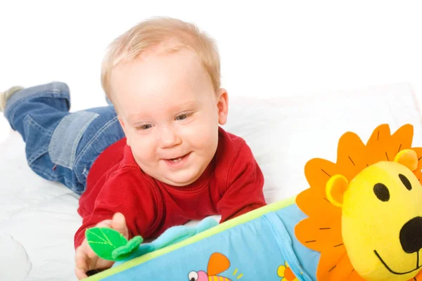 Baby Boy Playing Toys — Stock Photo, Image