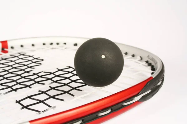 Balle Ping Pong Noir Blanc Avec Clavier — Photo